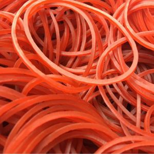 500 Stuks Natuurlijke Rubber Band Rode Kleur 40mm Elastiekjes Diameter School Kantoor rubber Band