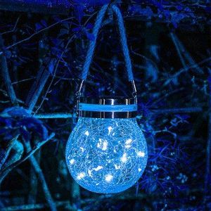 20 Led Outdoor Solar Jar Lamp Light String Wishing Glazen Fles Licht Tuin Verlichting Voor Feest Bruiloft Kerst Jaar