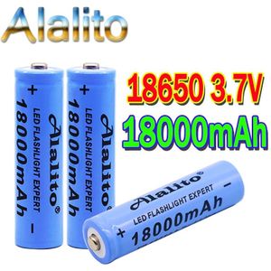 18650 Li-Ion Batterij 18000 Mah Oplaadbare Batterij 3.7V Voor Led Zaklamp Zaklamp Of Elektronische Apparaten Batteria