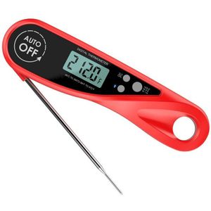 Vouwen Digitale Keuken Voedsel Thermometer Vlees Water Melk Koken Probe Bbq Elektronische Oven Thermometer Waterdicht Gereedschap