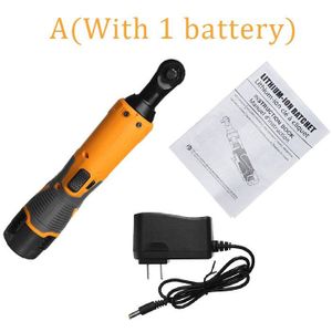12V Draadloze Elektrische Wrench Ratelsleutel 3/8 Hoek Boor Schroevendraaier Oplaadbare 65NM Ratchet Power Tools Met 1/2 Batterij