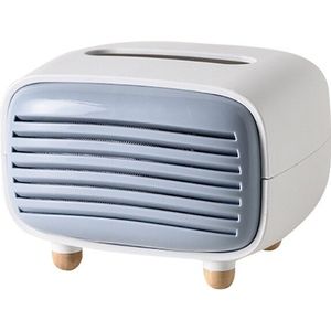 Leuke Mini Radio Vorm Tissue Houder Opbergdoos Container Plastic Home Office Restaurant Desktop Decoratie Benodigdheden