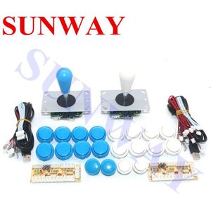 Arcade Joystick DIY Kit Nul Vertraging Arcade DIY Kit USB Encoder Om PC Arcade Sanwa Joystick + Sanwa Push Knoppen voor Arcade Mame