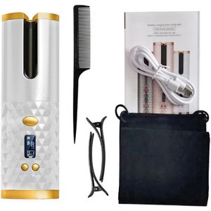 Usb Draadloze Automatische Krultang Opladen Krultang Elektrische Krultang Lcd Display Handig En Draagbare Haar Styling