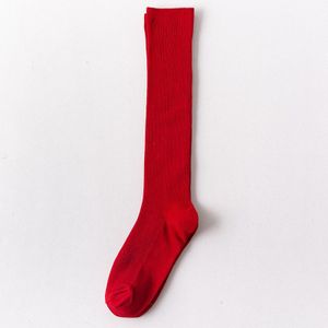 Harajuku Neon Kleurrijke Vrouwen Katoen Lange Sokken Knie Hoge Effen Klein Blauw Wit Zwart Geel Grijs Rood School Meisje Fluorescerende