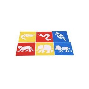 6 Stks/set Kinderen Schilderen Sjabloon Dinosaurus Pasen Kerst Dier Patroon Stencils Pak Kids Opstellen Stencil