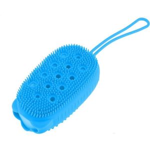 Creatieve Dubbelzijdig Douche Borstel Massage Borstel Siliconen Badkamer Backrubbing Cleaning Tools Body Scrubber
