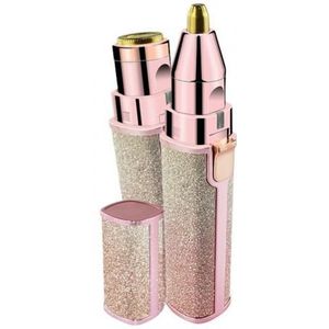 Wenkbrauw Trimmer 2-In-1 Elektrische Wenkbrauw Trimmer Make Eye Brow Epilator Mini Scheerapparaat Scheerapparaten Draagbare Facial Body haar Remover