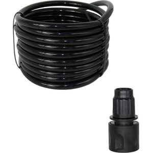 MUCIAKIE 25M 8/11mm Tuin Water PVC Slang 3/8 &#39;&#39;Watering Tubing Tuin Irrigatie Buis met Zwarte quick Connector