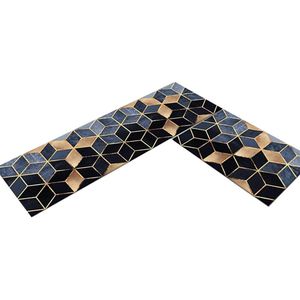 Keuken Mat Anti-Slip Moderne Karpetten Woonkamer Balkon Badkamer Gedrukt Tapijt Deurmat Hal Geometrische Badmat Tlsm