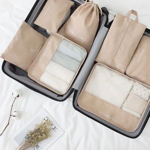 Bagage Organizer Verpakking 7 stks/set Reizen accessoires kit Mesh organizer Verpakking Cube Kleding ondergoed Schoen sorteren tassen