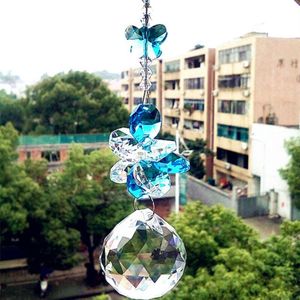 Mooie Guirlande Chakra Spectra 1Pc Aqua Suncatcher K9 Crystal Hanger Voor Glas Mooie Kroonluchter Deel Feng Shui Opknoping Prisma
