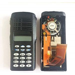 Vbll Volledige Toetsenbord Zwart Behuizing Case Display Kit Voor Motorola HT1250 Draagbare Radio (Lcd + Luidspreker + Microfoon)