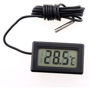 Digitale Thermometer Mini Lcd Display Meter Koelkasten Diepvriezers Koelers Aquarium Chillers Mini 1M 2M Probe Instrument 1 Pcs