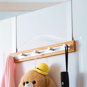 1 pc 5 Haken Hanger Multifunctionele Over De Deur Haken Kledingrek Hanger Organizer voor Slaapkamer Keuken Badkamer Office