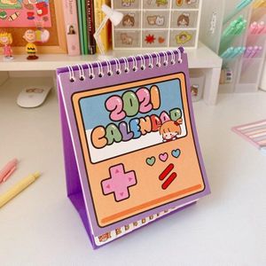 Kalender Cartoon Leuke Student Bureau Kalender Memo Plan Boek