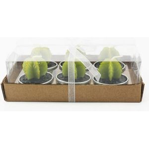 3 Pcs Non-Spill Mini Cactus Kaars Decoratieve Theelichtjes Voor Xmas Party Hallowmas Bruiloft Decoratie Verjaardag Kaarsen