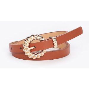 Retro Bloem Gouden Gesp Riem Vrouwen Mode Pu Pin Gesp Riemen Vrouwelijke Jeans Jurk Brand Tailleband 2022