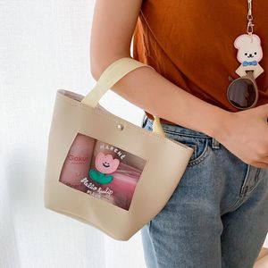 Bentoy Milkjoy Korea Oranje Bloem Beer Cosmetische Case Meisjes Zomer Reizen Waszak Vrouwen Dagelijks Hand Tassen Make Up Zak