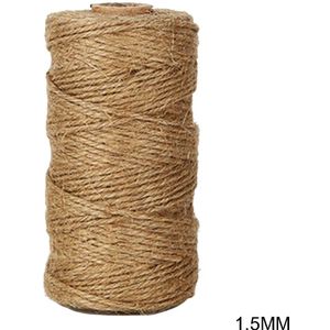 100 M Diy Zachte Natuurlijke Twijn Rope Natuurlijke Jute Twine Twee Fijne Hennep Touw Jute Touw Decor Rustieke Cord Craft Decor
