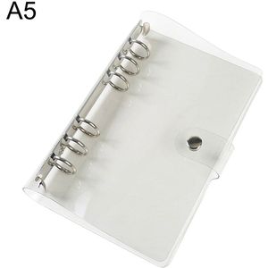 A5/A6 Notebook Transparante Kleur PVC Clip Bestandsmap Losbladige Ringband Planner Agenda School Kantoorbenodigdheden