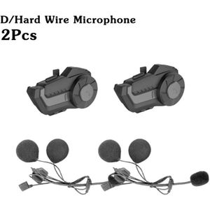 2 Rider 800M Bluetooth 5.0 Intercom Motorhelm Headset Alking Universele Pairing Waterdichte Interphone Fm Radio Draadloze