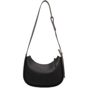 Crossbody Tassen Voor Vrouwen 2022 Lederen Schoudertas Effen Kleur Brede Verstelbare Bandjes Vrouwen Tas Toevallige Schooltas Zip Open Eenvoudige