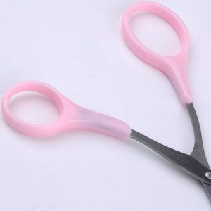 Roze Wenkbrauw Trimmer Schaar Met Kam Ontharing Grooming Shaping Scheerapparaat Eye Brow Trimmer Wimper Hair Clips