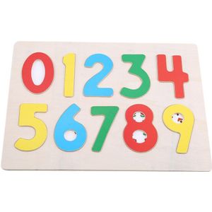 Houten Blokken Speelgoed Multicolor 9 Nummers Cognitieve Speelgoed Kids Baby Vroege Educatief Numeracy Intellectuele Ontwikkeling Speelgoed