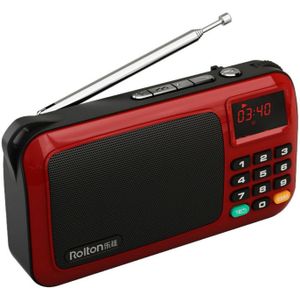 Elistooop W405 Draagbare Mini FM Radio Speaker Music Player TF Card USB Voor PC iPod Telefoon met LED Display