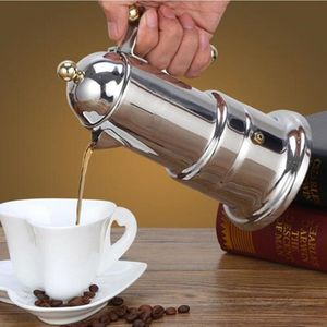 Rvs Espresso Latte Percolator Stove Top Koffiezetapparaat Mokka Pot