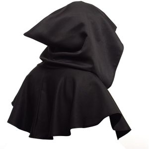 Unisex Middeleeuwse Gothic Hood Halloween Heks Hooded Partij Mantel Mantel Gewone Hekserij Pagan Cosplay Maskerade