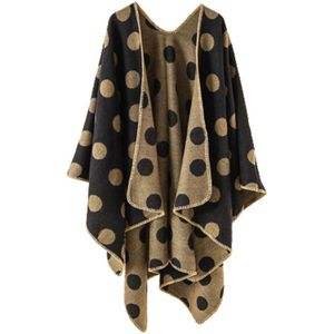 Vrouwen Trui Poncho Cape Jas Open Voorzijde Deken Sjaals Wraps Lichtgewicht Sjaal Voor Herfst Winter Seizoen Warm Houden