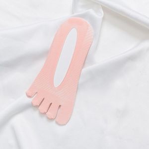 Womens Vijf Tenen Ademende Sokken Fluwelen Ultradunne Vijf-Vinger Onzichtbare Antislip Anti-Wrijving boot Sokken Sokjes