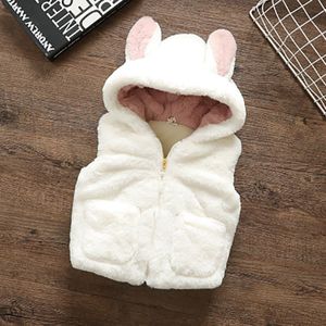 Baby Meisjes Herfst Winter Vest Jassen Kids Kleding Jacket Vesten Warm Cartoon Peuter Meisje Leuke Bovenkleding 2 Kleuren