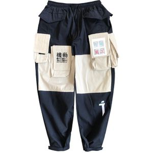 Japanse Kleur Zwart Zakken Cargo Broek Mannen Hip Hop Mannelijke Tatical Enkel Broek Joggers Casual Streetwear Broek