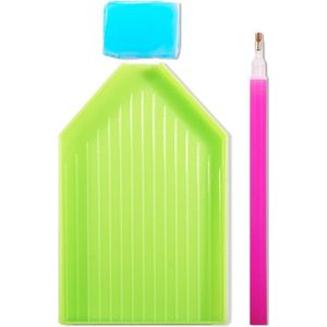 6 Stks/set Nail Puntjes Pen Diy Nail Art Steentjes Picking Gereedschap Pen Plaat Pick Up Praktische Schoonheid Manicure Tool