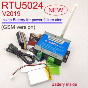 RTU5024 gsm relais sms call afstandsbediening gsm gate opener schakelaar Oplaadbare batterij binnen voor stroomuitval alert