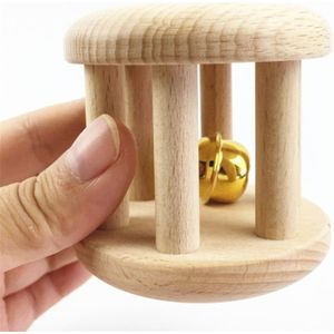 Geen Verf Verpleging Houten Bijtring Houten Rammelaars Baby Speelgoed Puzzel Speelgoed Pasgeboren Peuter Infant T3LA