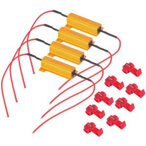 4 Stuks 4X50W 6 Ohm Belastingsweerstand Voor Fix Led Lamp Fast Hyper Flash Richtingaanwijzer blinker