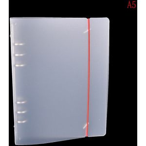 1 ST A5 A6 Doorschijnend 6 Gaten Notepad Kamp voor Notebook PP Losbladige Spiraal Bindmiddel Matte Accessoires Briefpapier levert