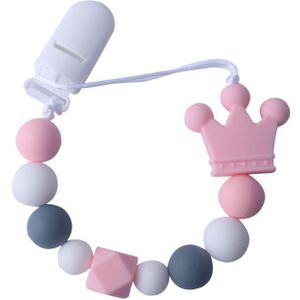 1Pc Baby Producten Siliconen Fopspeen Ketting Zuigelingen Bijtring Anti Anti-Verloren Kettingen Pasgeboren Baden