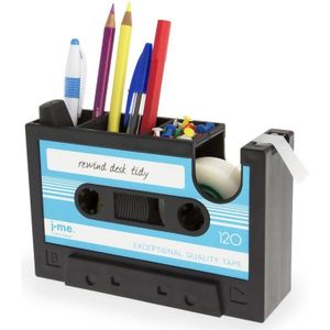 Cassette Tape Dispenser Pen Houder Vaas Potlood Pot Briefpapier Bureau Netjes Container Kantoorbenodigdheden Leverancier (Blauw)