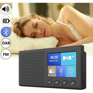 OOTDTY - DAB Receiver - Draagbare Ontvanger - Bluetooth 4.2 - Ondersteuning 3.5 mm Stereo Audio-uitgang