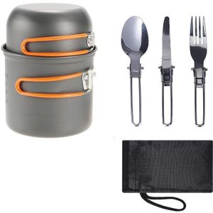 5 Stks/set Ultralichte Camping Kookgerei Aluminium Keukengerei Outdoor Theepot Picknick Servies Ketel Pot Mini Reis Lepel