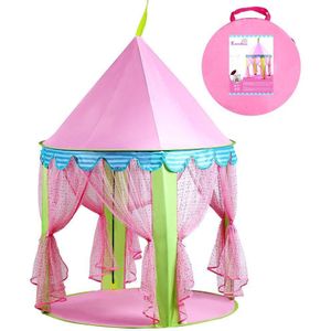 Meisjes Prinses Kasteel Speel Tent Fee Kasteel Tent Leuke Speelhuisje Kinderen Kids Outdoor Speelgoed 1X1.35M Dome Speelgoed tenten Roze