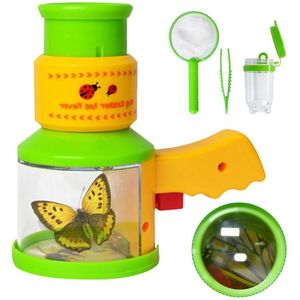 Vroegschoolse Onderwijs Experimentele Onderzoek Plastic Gereedschapskist Insect Voeden Observatie Doos Netto Fokken Doos Puzzel Speelgoed Set