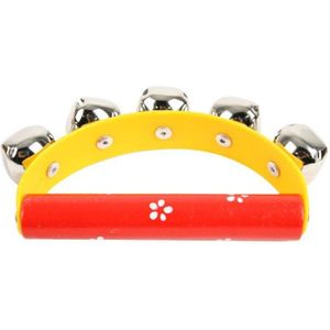 Instrumenten Unisex Juichen Stok Houten Speelgoed Baby Kleuterschool Halve Cirkel Vijf Hand Bell Hit De Dans Muziekinstrumenten