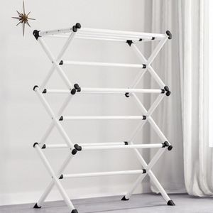 Staande Kapstok Kapstok Muur Kapstok Vloer Slaapkamer Hanger Eenvoudige Kleren Plank Huishoudelijke Vouwen Droogrek Handdoekenrek