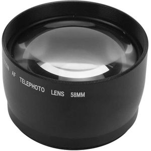 Camera Vergrootglas 58Mm 2X Vergroting Aluminium Extra Lens Voor Alle 58Mm Diameter Lenzen